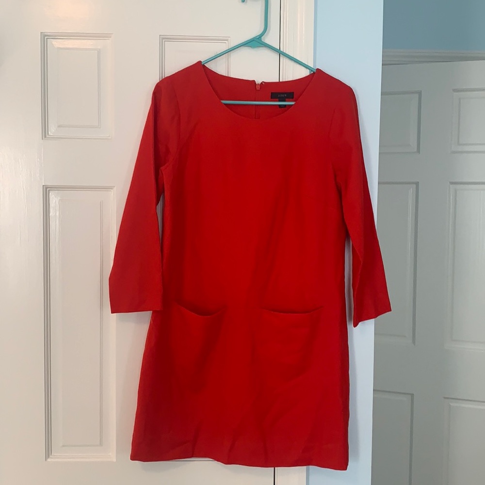 Red JCrew dress